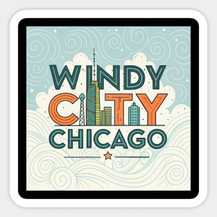Windy City Chicago 1 Sticker